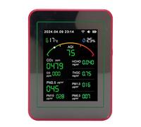 KIMISS Air Quality Tester 15 in 1 with 2.8 Inch HD Display - CO2, TVOC, HCHO, PM2.5, Temperature, Humidity, Timer, and WIFI Air Quality Detector (Type 2)