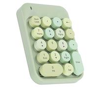 KIMISS AK18 2.4G Wireless Numeric Keyboard, Chocolate Keycap, Game Direction Switching, Suitable for & IOS Systems (Dream green)