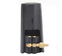 KIMISS Alto Saxophone Mouthpiece Kit with PU Leather Ligature, Plastic Cap, and Elegant White Box Packaging | JS01