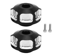 KIMISS Aluminum Alloy Bar End Caps Handlebar End Caps Plug with Stainless Steel Bolts Dust Blocking Stable Fit Replacement