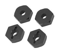 KIMISS "Aluminum Alloy Hex Coupler Parts for E 1/16 RC Car + Hex Wheel Hubs + Replacement of Part 1654" (Black)
