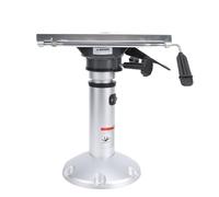 KIMISS Aluminum Boat Seat Pedestal with Slide Mount, for Marine Captain Chair, Adjustable Height 14-20 Inch, Air Powered Base for Yacht, Ship, Floating Dock Deck