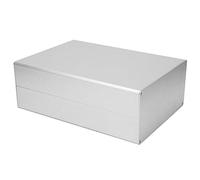 KIMISS Aluminum Project Box Matte Silver Enclosure Box/Cover for GPRS Circuit Board - 80x160x220mm, Excellent Heat Dissipation and Signal Shielding