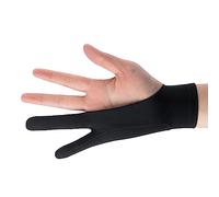 KIMISS Anti Smudge Drawing Glove Tablet Drawing Glove Breathable Prevent Smudge 3 Layer 2 Finger Painting Artist Sketching Black - Electronics/Computers & Accessories/Computer (S)