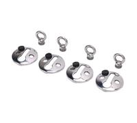 KIMISS Arrow Storage Case Boat Bumper Clamp/Holder - 4PCS Boat Bumper Lock Clamp/Holder for Docking - Stainless Steel Fender Hangers for Less Than 0.41inch Dia. Rope