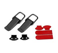 KIMISS Auto Bumper Clip Hasp,Universal Car Truck Hook Lock Clip Quick Release Black Carbon Fiber Texture