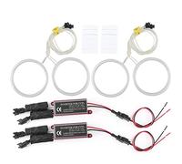 KIMISS AUTO Car Light, 4pcs Car White Angel Eyes Headlight LED Halo Rings 106mm/4.2in Mounting Fit for E46+e46 m3 angel eyes