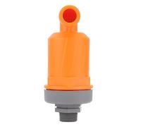 KIMISS Automatic Air Vent Valve - Orange PP Exhaust Valve with High Rate, Excellent Sealing, G1/2 Top & G1 Bottom Threads, Easy to Install for Residential and Industrial Use (Fast Type 6632A PP)