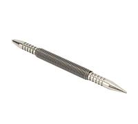 KIMISS Automatic Center Punch Dual Head Center Punch Spring Design High Hardness Carbon Steel Compact Hammerless for Wood Metal Glass Head 3/16in Stapler 1/16in