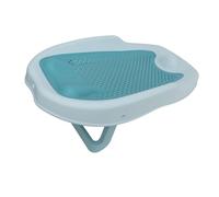 KIMISS Baby Bath Support - Foldable Ergonomic Heart Shaped Infant Bathtub Holder with Hollow Design, Non-Slip Support for Safe and Comfortable Bathing (Blue)
