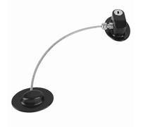 KIMISS Baby Safety Window and Refrigerator Lock - Security Cable Lock for Windows and Doors - Easy Installation and Adjustable Length White (Black)