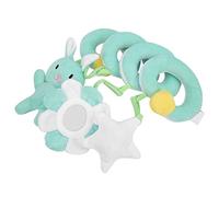KIMISS Baby Stroller Hanging Toy - Soft Plush Spiral Activity Rattle for Infants | Colorful Crib & Car Toy for Newborns - Stimulates Vision & Sensory Development (Green)