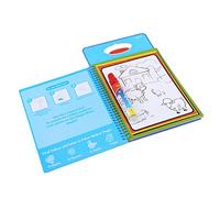 KIMISS Baby Water Drawing Book - Reusable Painting Board with Pen, Eco-Friendly Animal Patterns Learning Toy for Play (Animal Type)