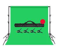 KIMISS Backdrop Stand Background Support Stand Photography Stand Heavy Duty Adjustable Height 5kg Capacity with Premium Iron Pipe for Studio Video Office (2x3m/2.19x3.28yd Without Backdrop)