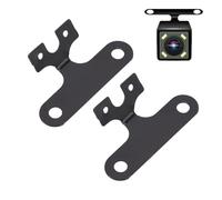 KIMISS Backup Camera Mount Rear Camera Bracket Car Rearview Holder Universal Adjustable 304 Stainless Steel 13mm Screw Holes with Adhesive for Car Backup (One Piece Mount)