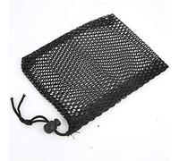 KIMISS Ball Pouch for Valuables + Black Nylon Mesh Drawstring Pouch Balls Holder Storage Bag + Accessory for Men (Small)