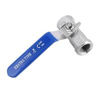 KIMISS Ball Valve, 304 Stainless Steel Construction (1/4"(2 Points))