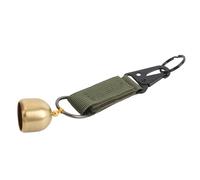 KIMISS Bear Hiking Bell with Brass Snap Hook - Durable Safety Bell for Camping and Activities (OD Green)