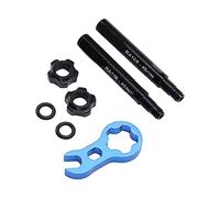 KIMISS Bicycle Inner Tubes Integrated Removable French Valve Extender with Extension Rod, Antislip Design, Compact Aluminum Alloy, Easy to Use for Bicycles (45mm)