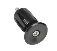 KIMISS Bike Handlebar Plugs, Anodized Aluminum Finish (Black)