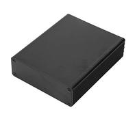 KIMISS Black Aluminum Printed Circuit Board Instrument Box Enclosure - Customizable Electronic Project Box/Cover for Applications
