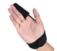 KIMISS Black Comfortable Single, Finger Protector Unisex Elastic Finger Stall Fishing Index Pesca Leather Band Glove For Outdoor Fishing