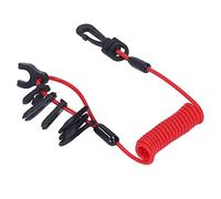 KIMISS Boat Engine Training Cord Lanyard for Outboard - Emergency Stop Safety Tether, 1.2m PU Wire
