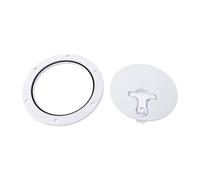 KIMISS Boat Marine Access Boat Deck 6 Inch Round (White)