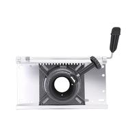 KIMISS Boat Seat Slider, 5.51in Sliding Adjustment Aluminum Alloy with 360 Degree Rotation Locking Knob, for 2 7/8 Inch Diameter Pedestal Post