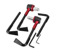 KIMISS Brake Lever Guard Universal CNC Motorbike Handgrip Guard Brake Levers Protect Guard Motorcycle Protector Handlebar 22MM(Red)