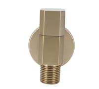 KIMISS Brass Angle Stop Valve G1/2 Threaded Outlet - Universal Shut Off Valve for Plumbing Installations and Toilets