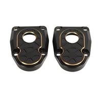KIMISS Brass Portal Covers Weights Upgrades Part for Axial Capra SCX10 III AR45P 1/10-2 PCS Brass Portal Covers Black Stability Steering Knuckle Cap