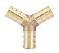 KIMISS Brass Y Hose Connector, Compatible with 6-16mm Tubing (12mm(2pcs))