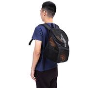 KIMISS Breathable Dog Carrier Backpack | Outdoor Cat Dog Pet Backpack Travel Carrier Ventilated Mesh Double Shoulder Bag | Adjustable Pet for Traveling, Hiking (Black)