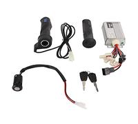 KIMISS Brushed DC Motor Speed Controller, 48V 1000W Brushed Speed Controller Kit with Throttle Twist Grip Lock Key for Electric Bike Tricycle