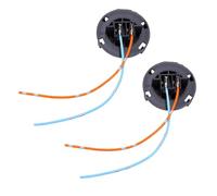 KIMISS Bulb Socket Retainer Holder Adapter Headlight Socket Holder Headlight Bulb Harness Placeholder Replacement Repair Nylon Metal 3.94in with Wire Harness