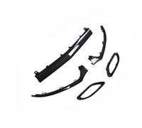 KIMISS Bumper Lower Grille Trim Mold Kit and Exhaust Tips Cover 2058851374 2058852221 Replacement for C-Class W205 C205 A205 AMG Line 2015-2018 (Carbon Style Fiber)