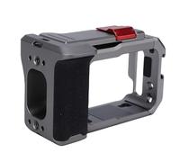 KIMISS Camera Cage, Aluminum Alloy Camera Handle with Cold Shoe Mount for, Shockproof and Modular Street Grip Kit with Wrist Strap and Anti Drop Cord