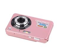 KIMISS Camera with 2.7in Screen 4K 48MP 8xZoom Stabilized HD Camera with Battery DC-F3 Bundled (Pink)