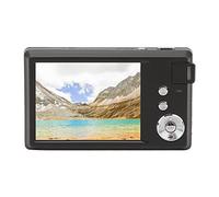 KIMISS Camera with 3.0in Screen 4K 48MP 16xZoom Selfie Continuous Shooting Beauty Camera Type C Charging Port with Battery FA (Black)