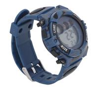 KIMISS Camouflage Digital Watch with Alarm Clock, Date Display, 7 Colors LED Backlight, for Aged 5-17, Multi-Function Sport Wristwatch (Blue)
