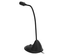 KIMISS Capacitive Gooseneck Microphone for Computer Streaming and Live Broadcast - Plug and Play 3.5mm Microphone with Noise Reduction Features