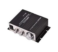 KIMISS Car Amplifiers 2 Channel HiFi Stereo Auto Car Power Amplifier Digital Amp Black (Black)