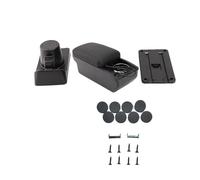 KIMISS Car Armrest Storage Box USB Center Console Armrest Box Console Organizer 6 USB Ports Cup Holder Sliding 2 Layer Storage Fast Charging for H 2004 2009 (Black Black Line)