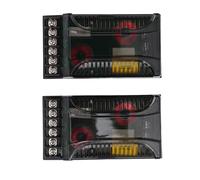 KIMISS Car Audio Passive Crossover, 2Pcs 2 Way Car Audio Crossover Overcurrent Protection Universal Heat Dissipation Speaker Frequency Divider