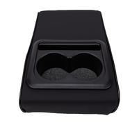 KIMISS Car Center Console Armrest Pillow Black Ergonomic Design Auto Armrest Cushion with Cup Holder and Phone Holder for Sedans Trucks SUVs