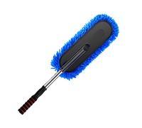 KIMISS Car Duster, 75 X 9cm, Car Interior and Exterior Dust Cleaning Brush with Extendable, Multifunctional Soft Duster, Scratch-Free Interior (Blue)