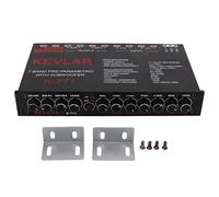 KIMISS Car Equalizer with 7 Band Graphic Equalizer 7-Band Pre Amp Digital Equalizer Car Audio EQ Car Audio Graphic Equalizer Universal Low Pass 7-Band Variable Gain Adjustment High Level Input EQ