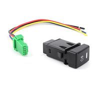 KIMISS Car Front Fog Light Switch Button with Connecting Wire for ISUZU MU-X DMAX, Easy Installation and Reliable Performance