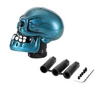 KIMISS Car Gear Shift Knob Skull Gear Knob Gear Knob Skull Gear Shift Knob Skull Gear Shift Lever Skeleton Skull Gear Knob Universal Manual Shift Knob Lever Car Modified Gear Stick Knob Cyan